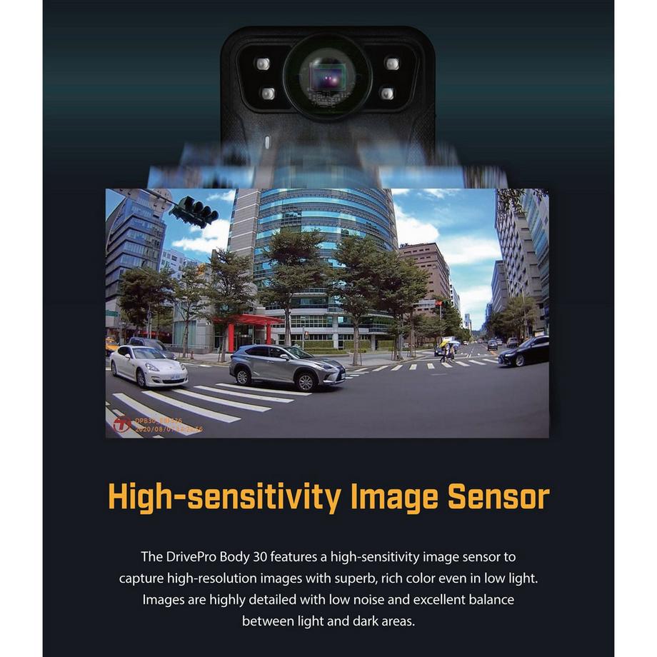 Transcend  Fotocamera corpo DrivePro Body 30 1440P 64Gb 