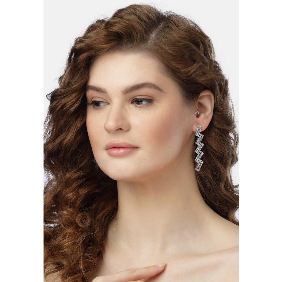 AVANT-GARDE PARIS  Elegante Zickzack-Ohrringe 