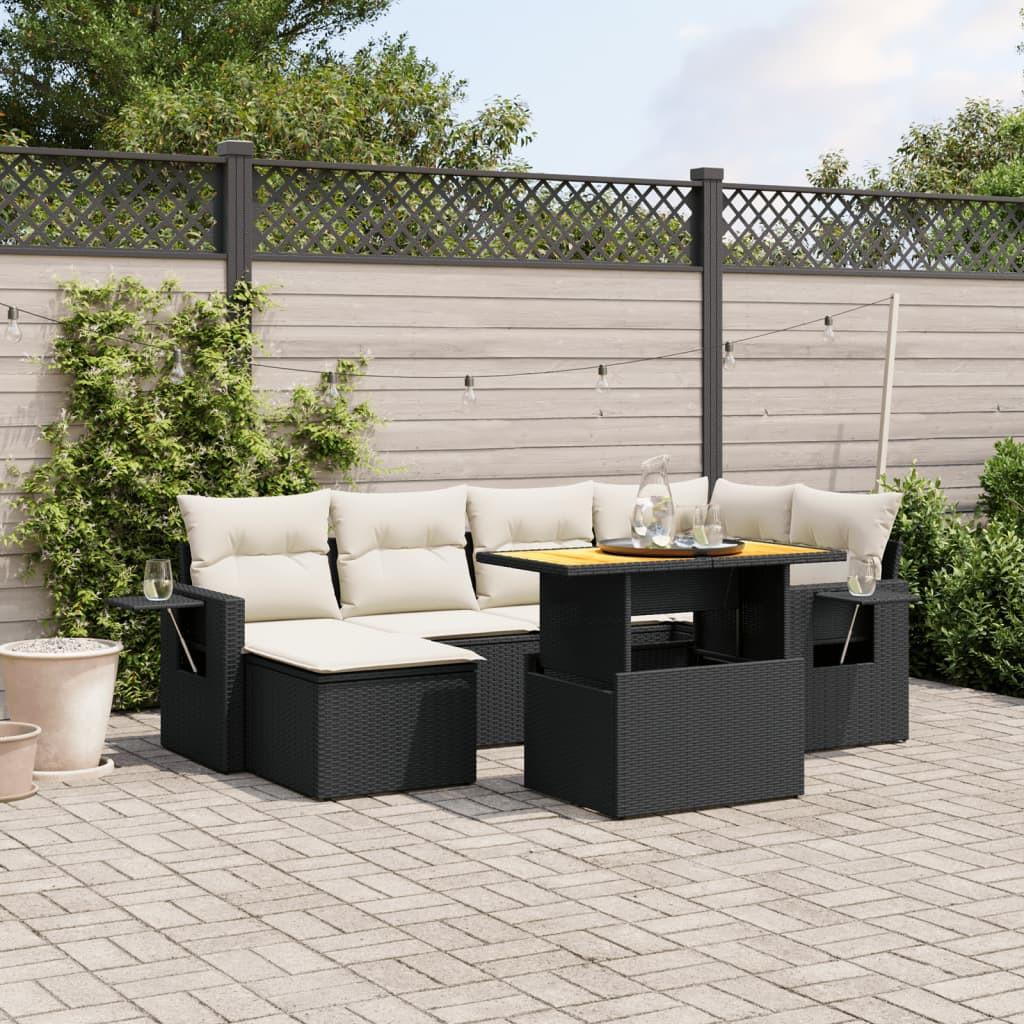 VidaXL Ensemble de canapés de jardin rotin synthétique  