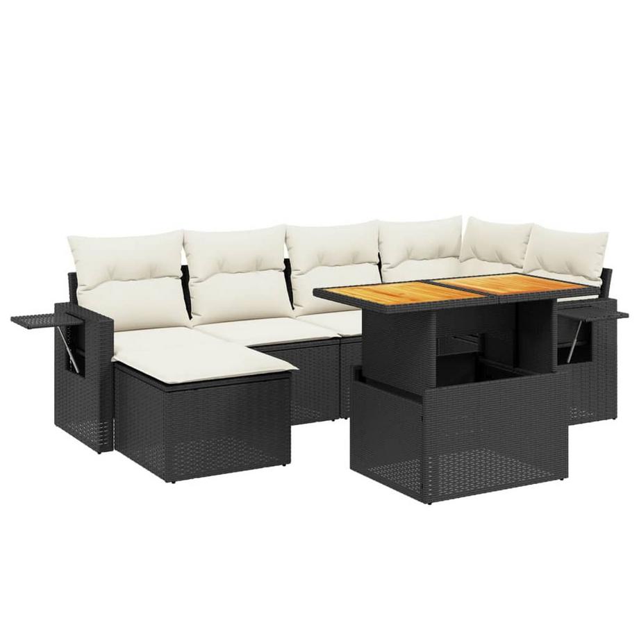 Ensemble de canapés de jardin rotin synthétique