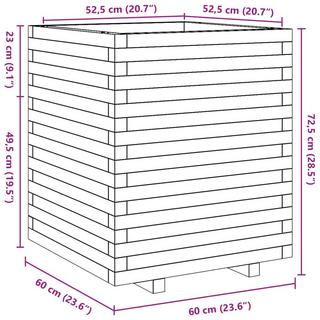 VidaXL fioriera da giardino Legno di pino  