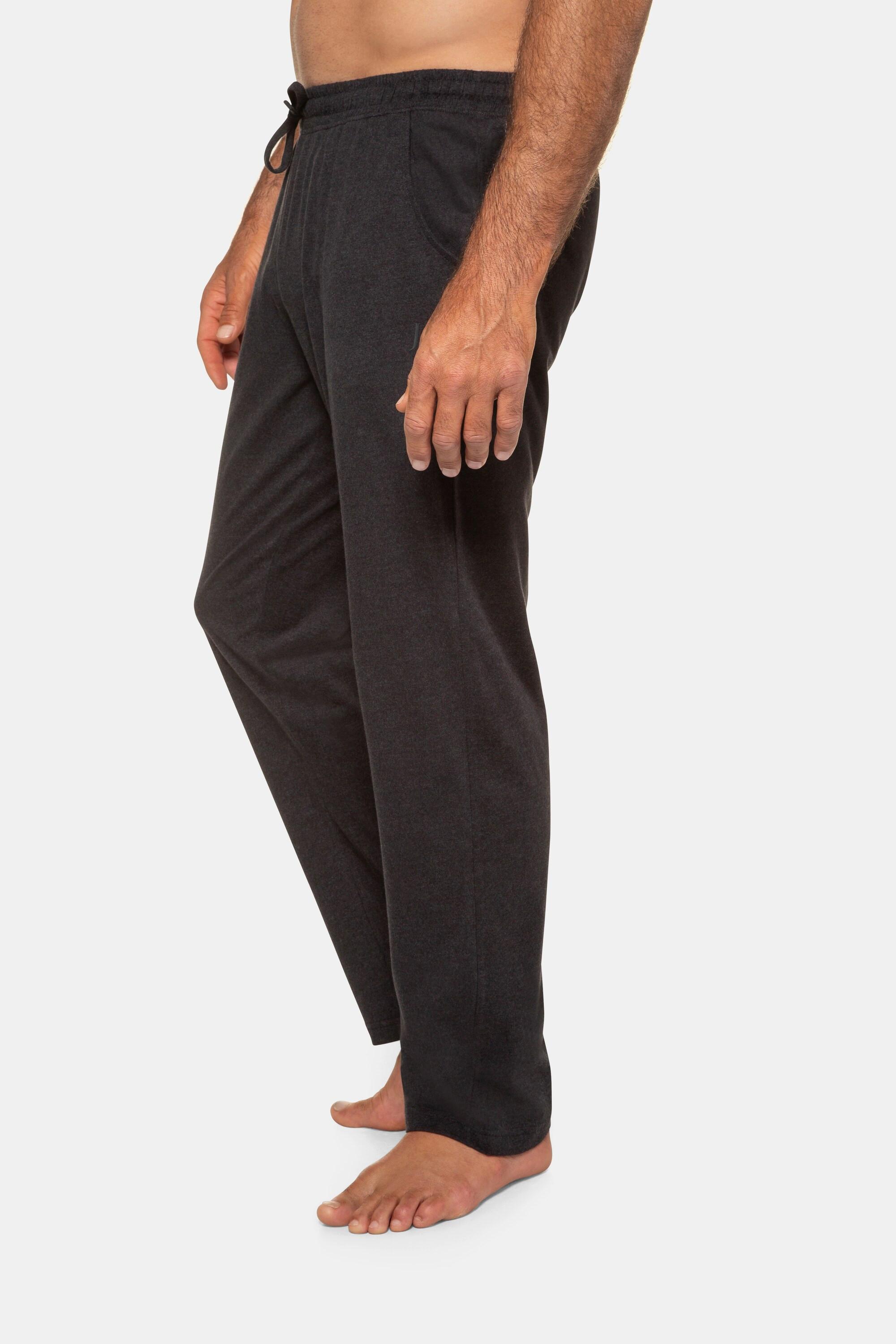 JP1880  Pantalon de pyjama Homewear à taille élastique anthracite 