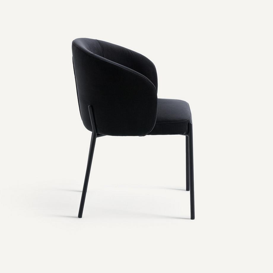 AM.PM Tischsessel aus Metall und Samt  