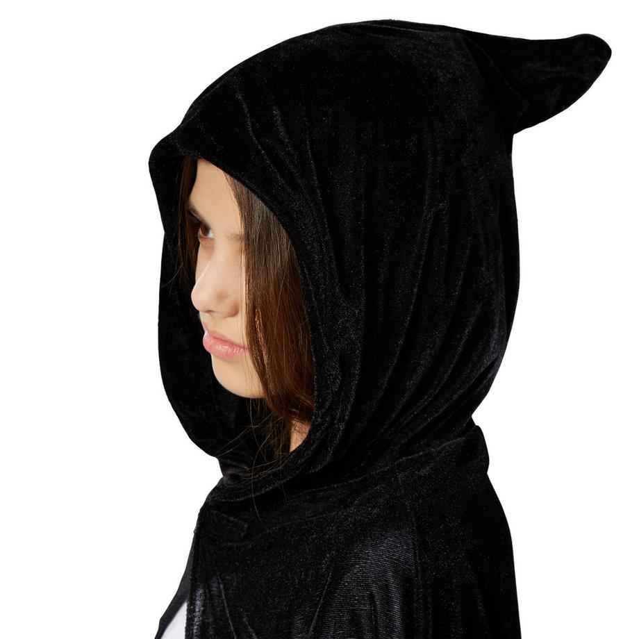 Tectake  Cape mystique en velours noir 