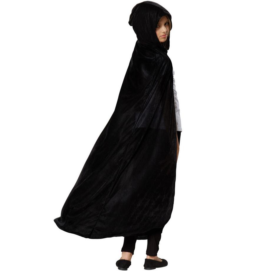 Tectake  Cape mystique en velours noir 