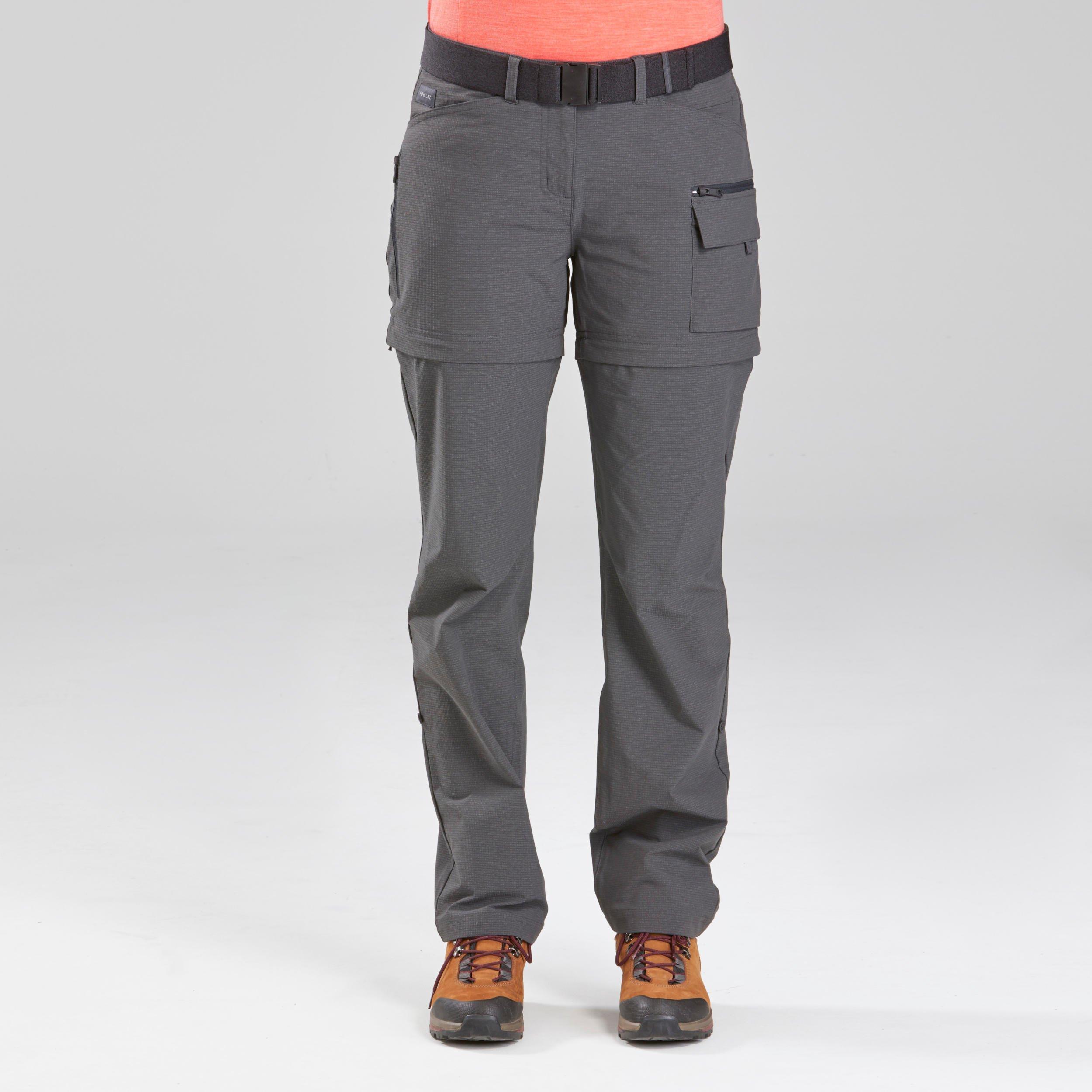 Image of Zip-off-hose - Travel 500 Damen Gewittergrau 46/L/XL
