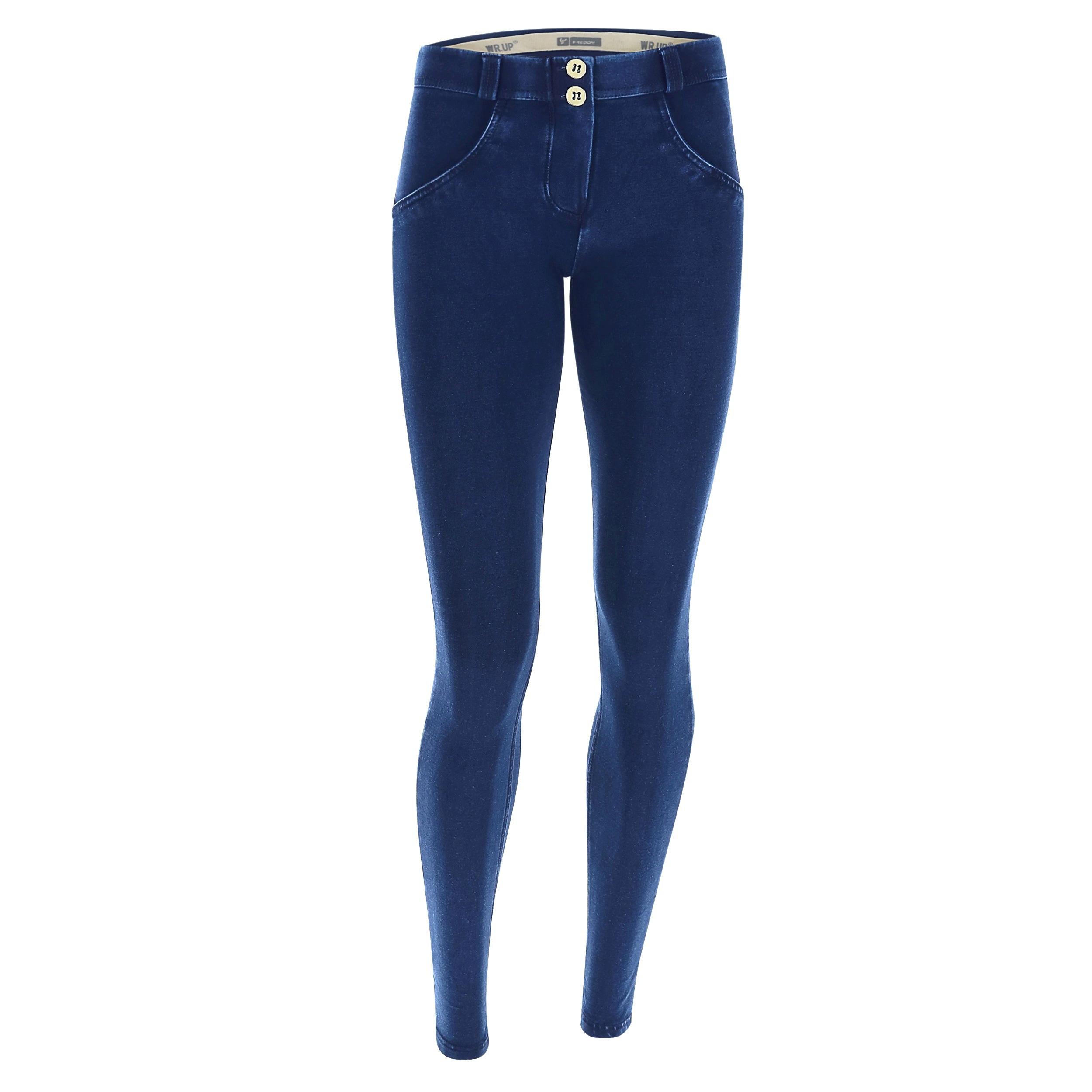 Image of Wr.up® Shaping Pants Damen Blau Denim Dunkel XS