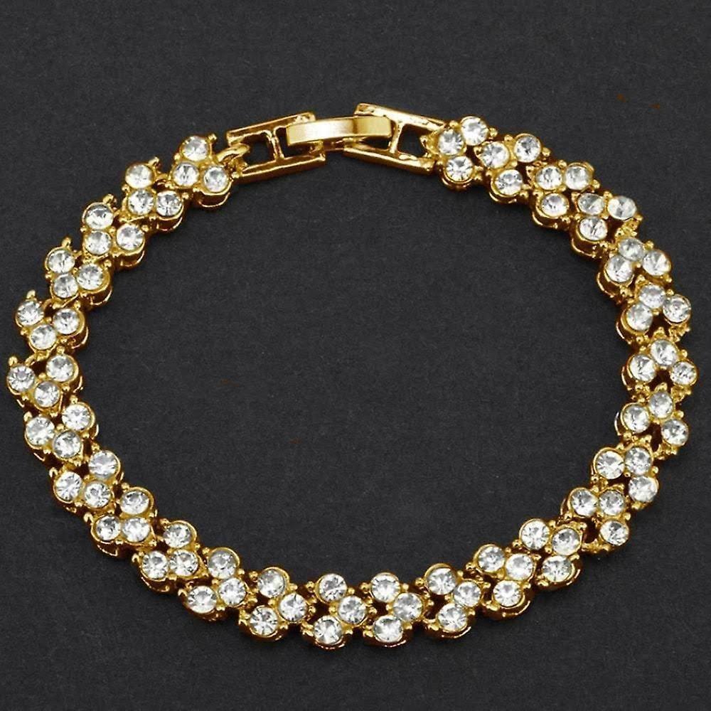 eStore  Bracelet Classique avec Strass - Or 