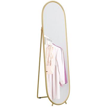 Miroir ovale sur pied pour salon