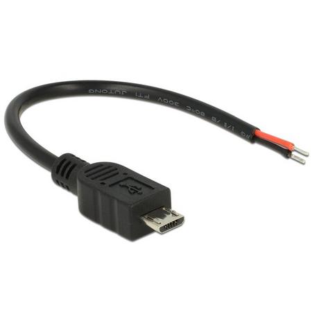 DeLock  82697 cavo USB 0,1 m USB 2.0 Micro-USB B Nero 