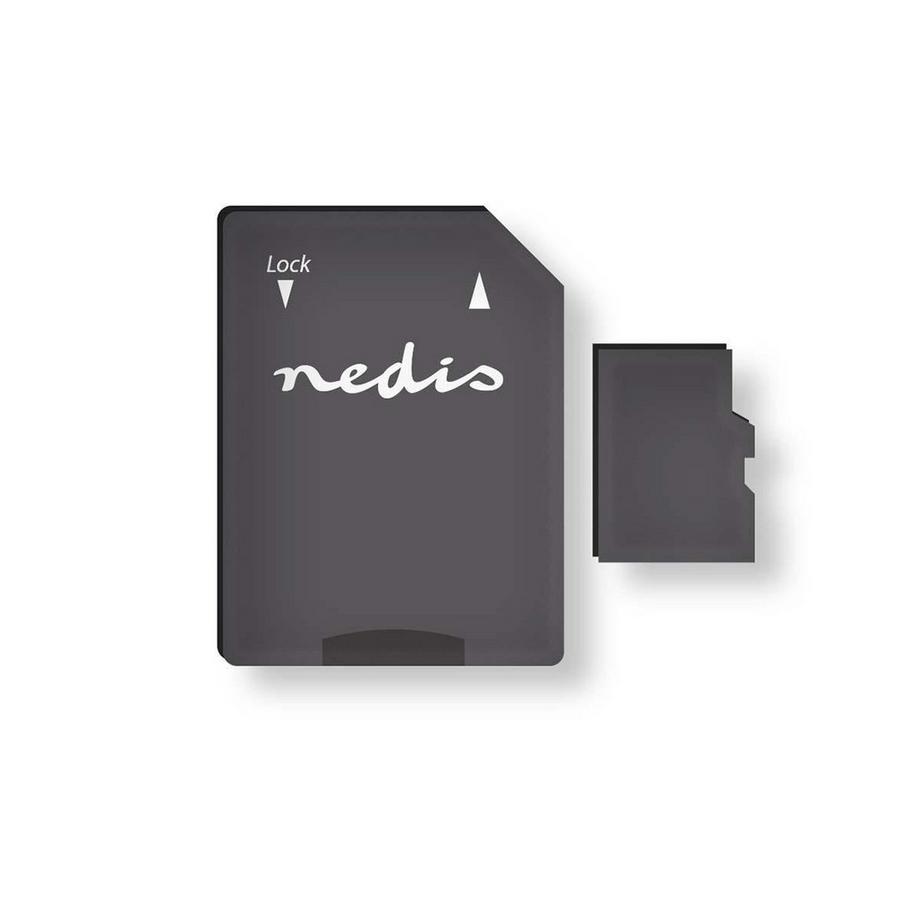 Nedis  Speicherkarte | microSDHC | 32 GB | Schreibgeschwindigkeit: 90 MB/s | Lesegeschwindigkeit: 45 MB/s | UHS-I | Inklusive SD-Adapter 