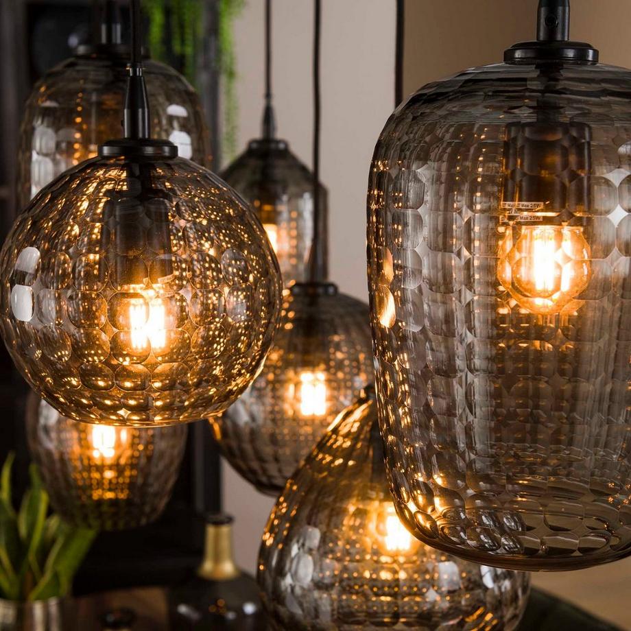 mutoni Suspension 4+3 hexagone mix gris  