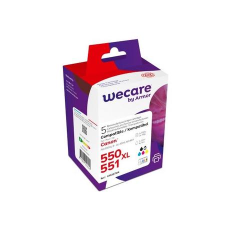 wecare  WECARE Multi rebuilt 550/551 BKCMY PGI550/CLI551WE z.Canon PIXMA MG5450 22(4x11ml 