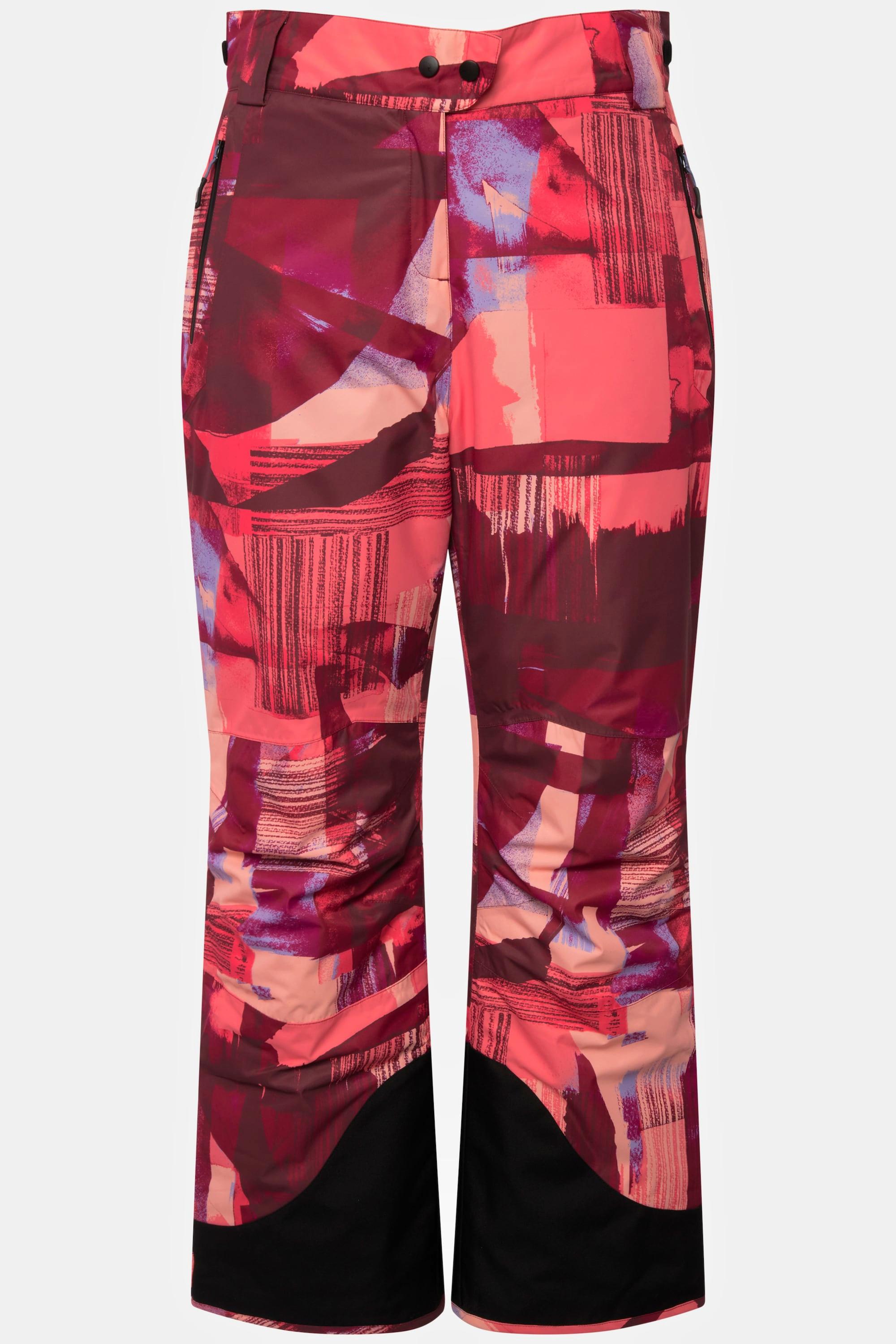 Ulla Popken Pantalon de ski imperméable fermeture à scratch et jupe pare-neige  