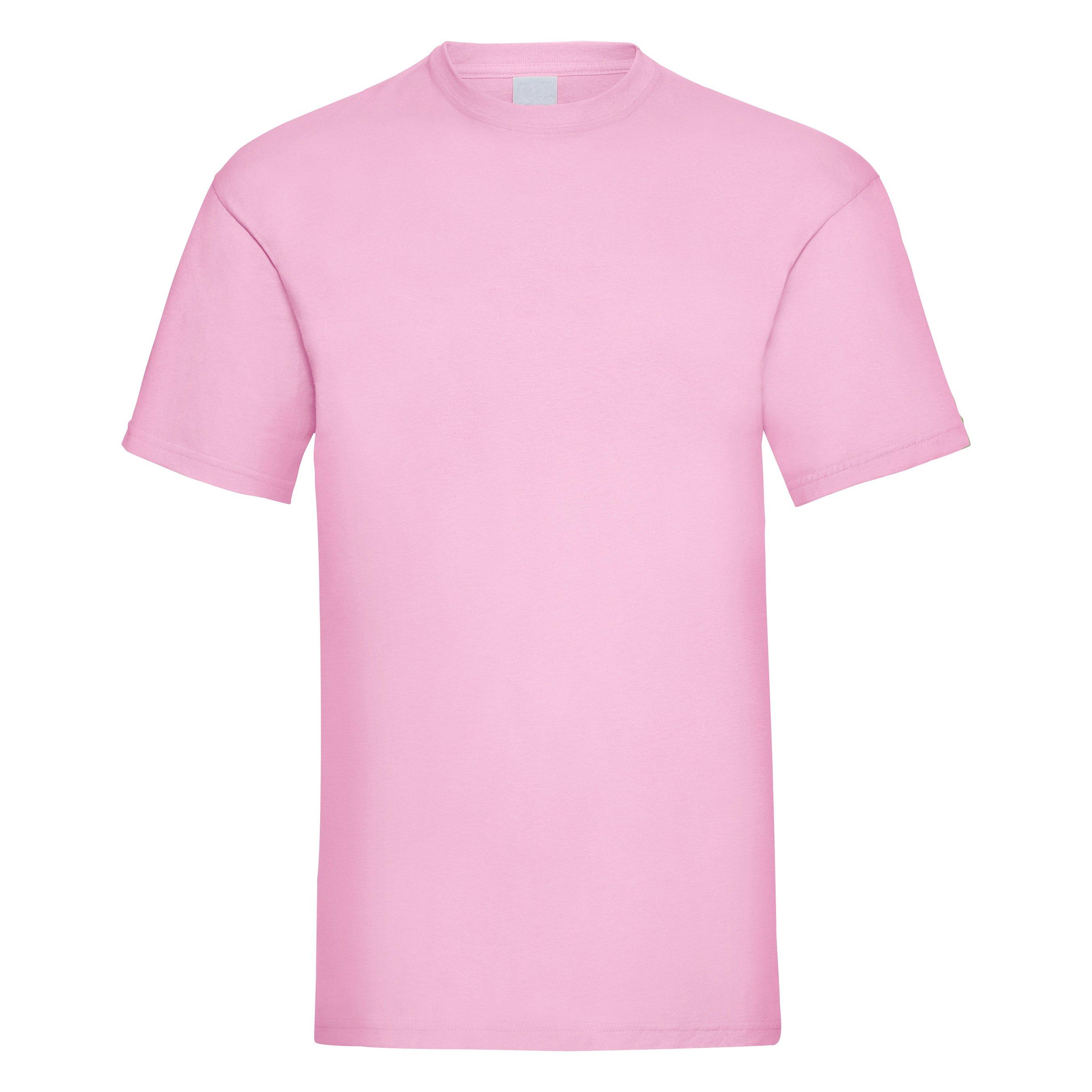 Image of Value Kurzarm Freizeit Tshirt Herren Pink XL