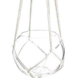 eStore Blumenampel mit Makramee-Knotung - 90 cm  