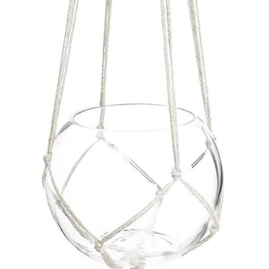 eStore Blumenampel mit Makramee-Knotung - 90 cm  