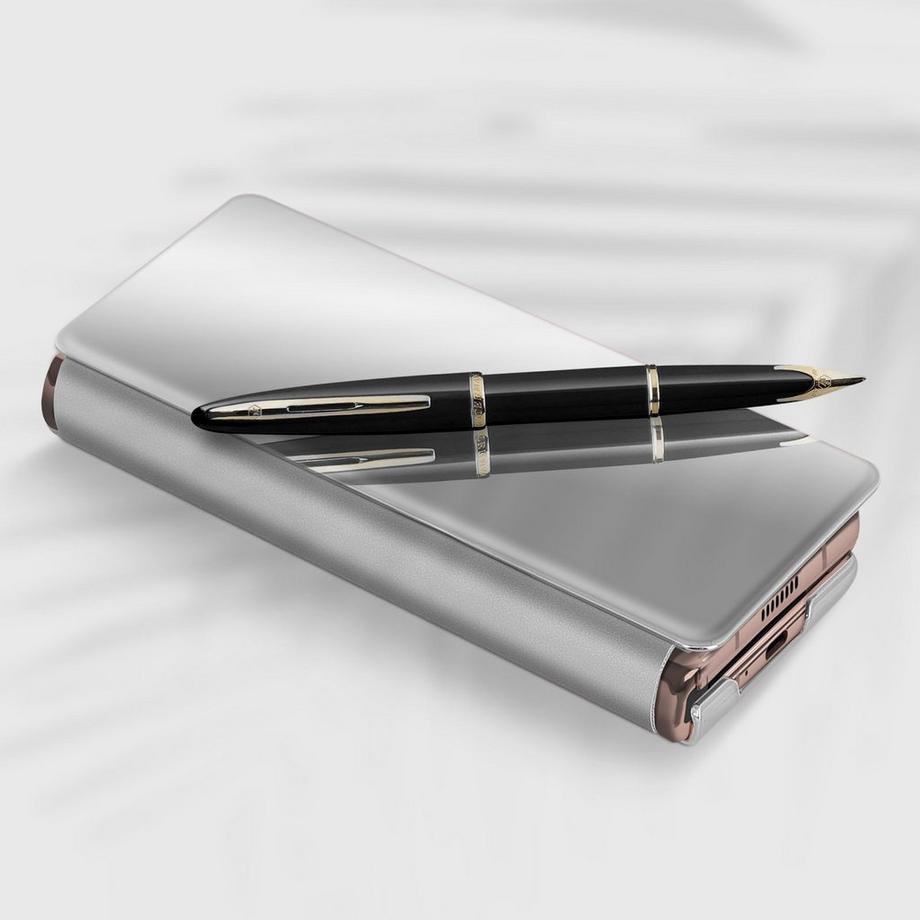 Avizar  Samsung Z Fold2 Spiegelhülle Silber 