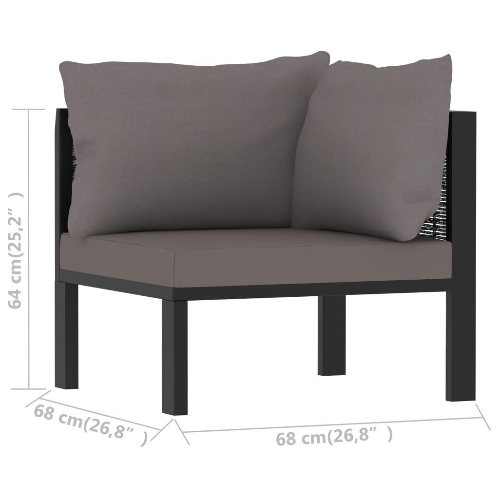 VidaXL Modular-sofa-eckteil poly-rattan  