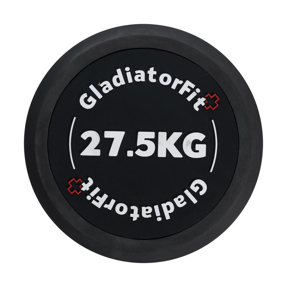 GladiatorFit  Haltère rond en caoutchouc GladiatorFit 