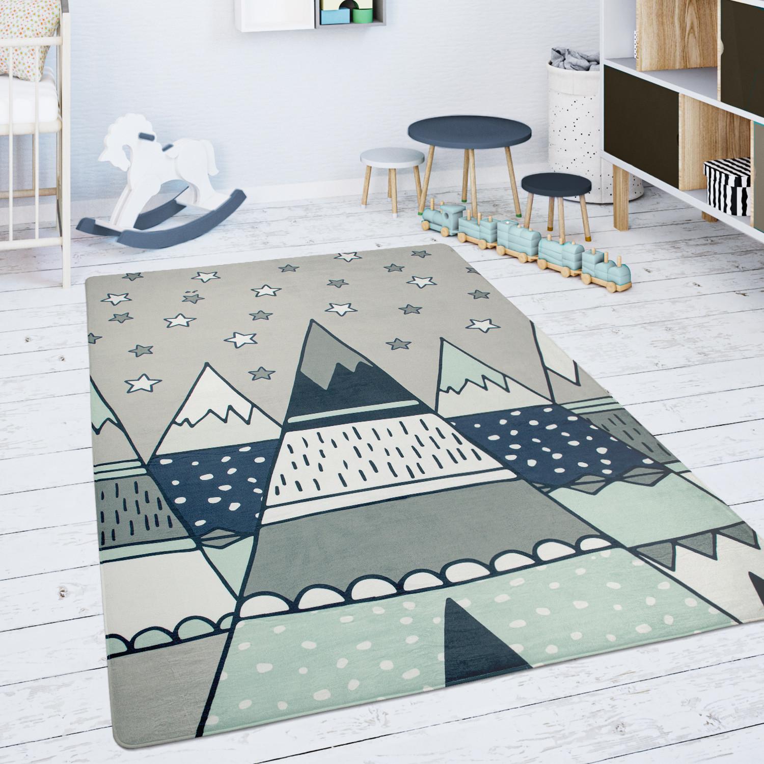 Paco Home Tapis pour enfants tapis de chambre pour enfants star tente tipi  