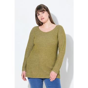Pullover, U-Boot-Ausschnitt, Langarm, Biobaumwolle