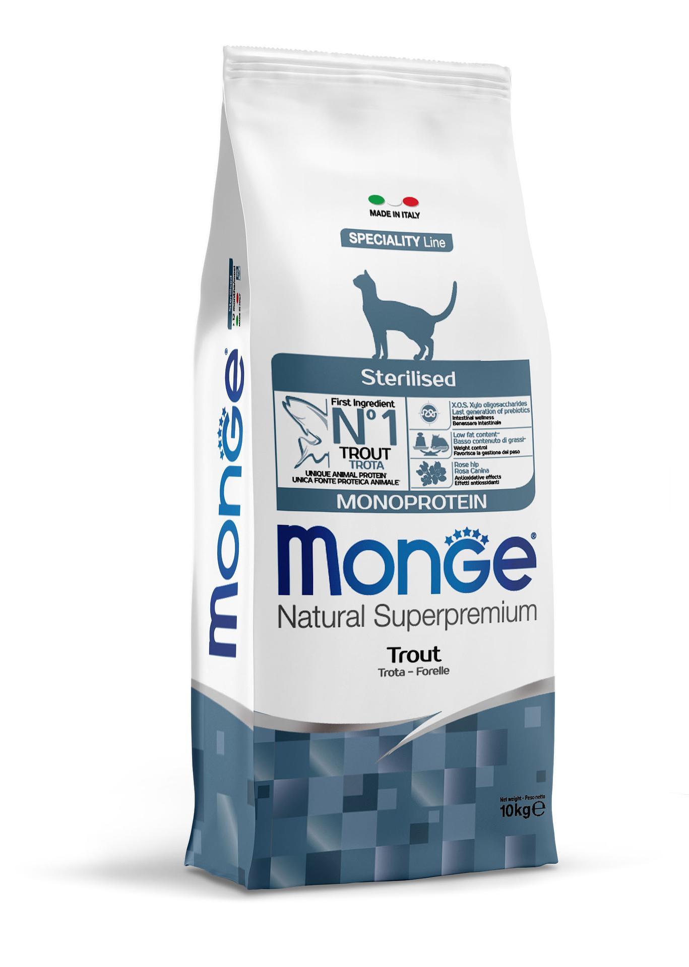 Monge  Chat monoprotéine stérilisée Truite 