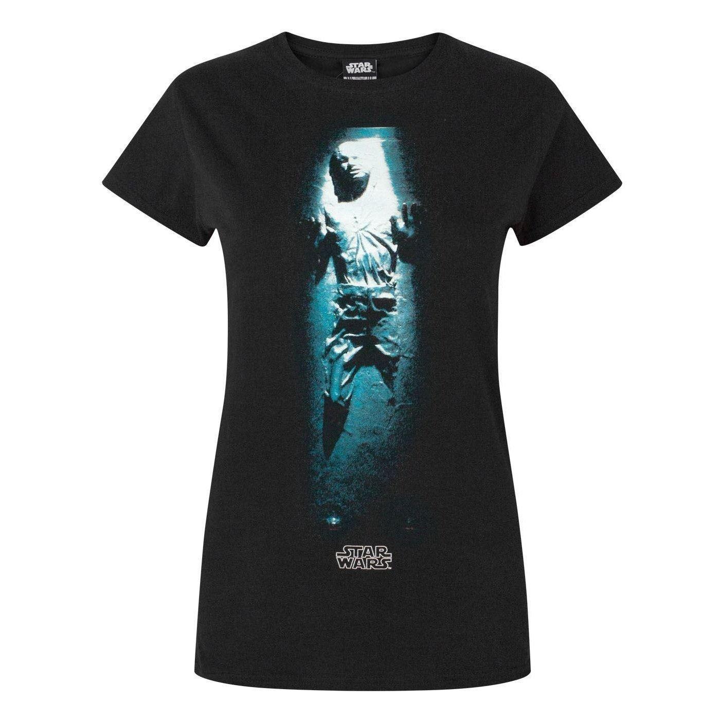 Image of Han Solo Carbonite Tshirt Damen Schwarz XL
