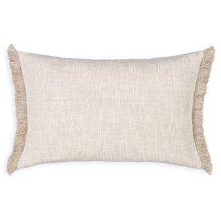 AM.PM Housse de coussin damier en lin et coton  