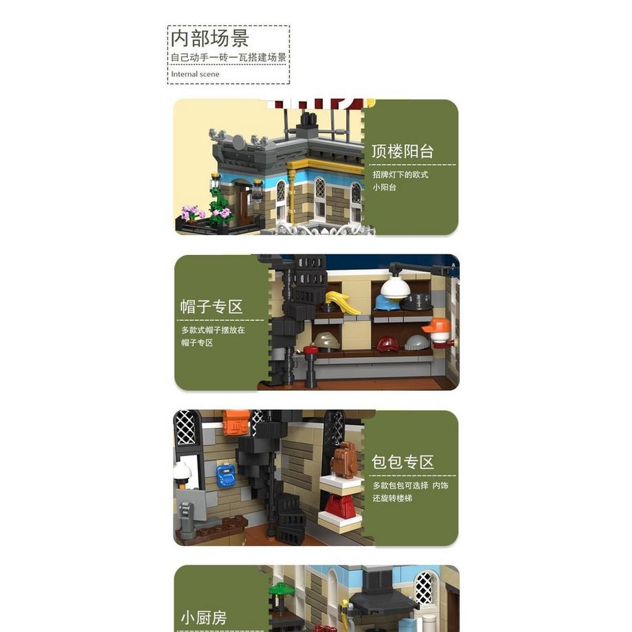 JIE STAR       Kategorie:  Modulare Baureihe    Produktbeschreibung:  Enthält eine ausführliche Montageanleitung.        Das Produkt enthält Kleinteile und ist nicht für Kinder unter 3 Jahren geeignet.                                                                