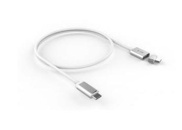LMP  17463 câble USB 3 m USB C Argent 