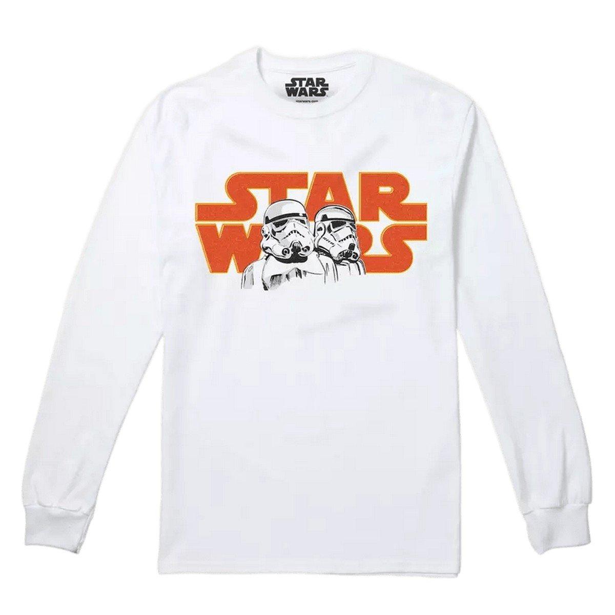 Image of Trooper Pair Tshirt Langärmlig Herren Weiss L