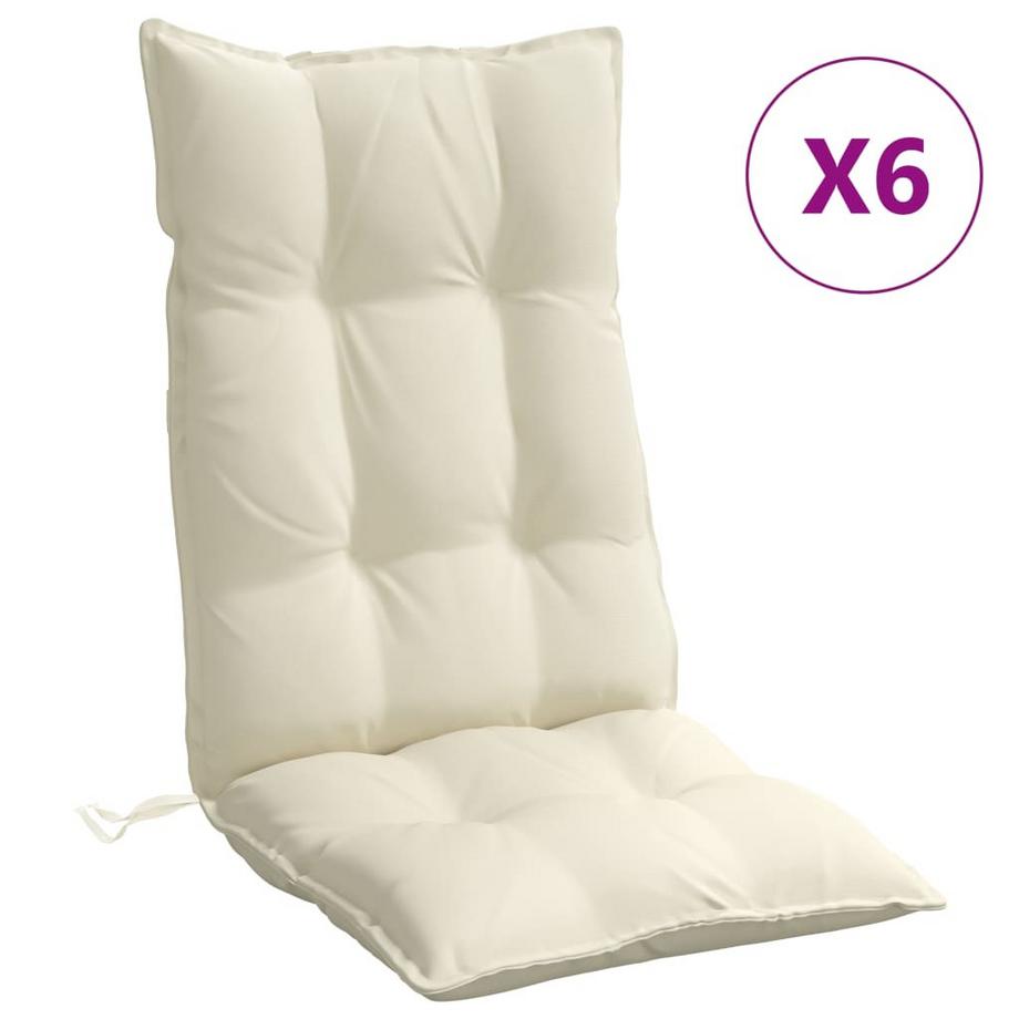Coussin de chaise à dossier haut tissu
