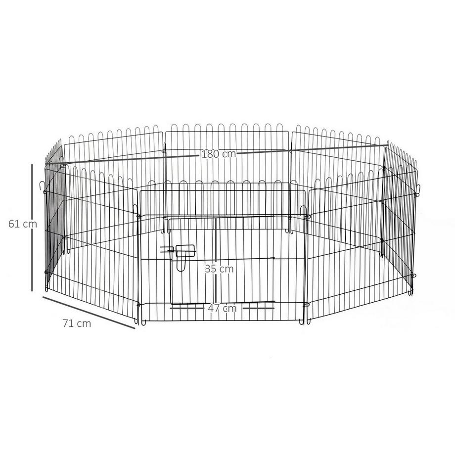 Northio  Welpenauslauf Flexibler Welpenzaun Laufstall Freilaufgehege, 5 Größen, 71X61Cm 