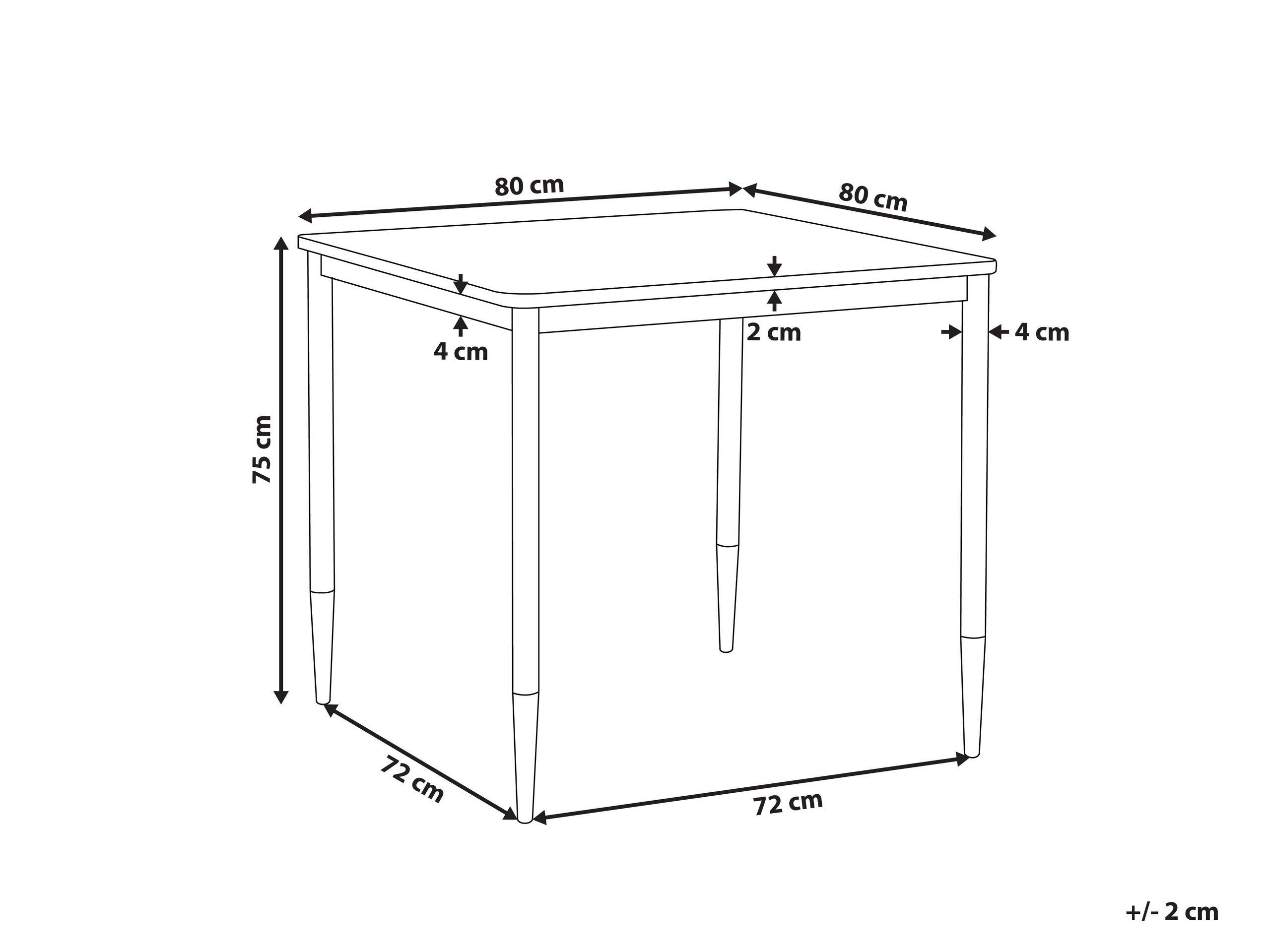 Beliani Esstisch aus MDF-Platte Modern SHALFORD  