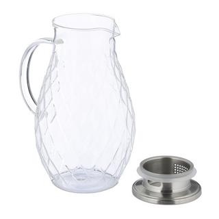 Northio Glaskaraffe mit Deckel 2 l  