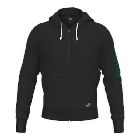 errea  felpa con cappuccio e zip essential 