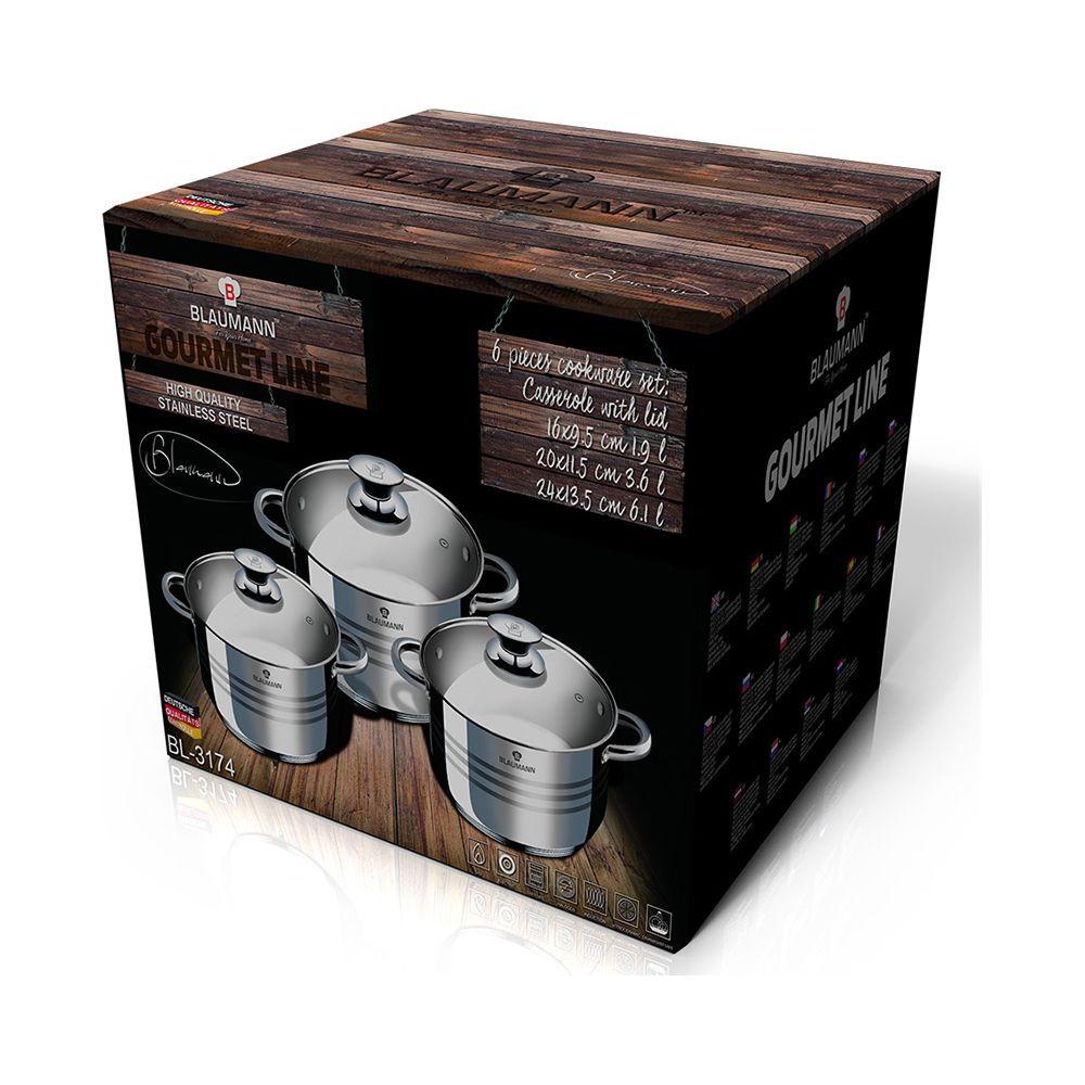 Blaumann Kochgeschirr-Set 6-teiliges Gourmet Line  