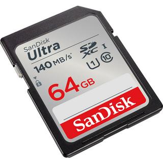 SanDisk  Scheda Ultra SDXC (SDSDUNB-064G-GN6IN), 64 GB, 140 MB/s, Classe 10 / U1 