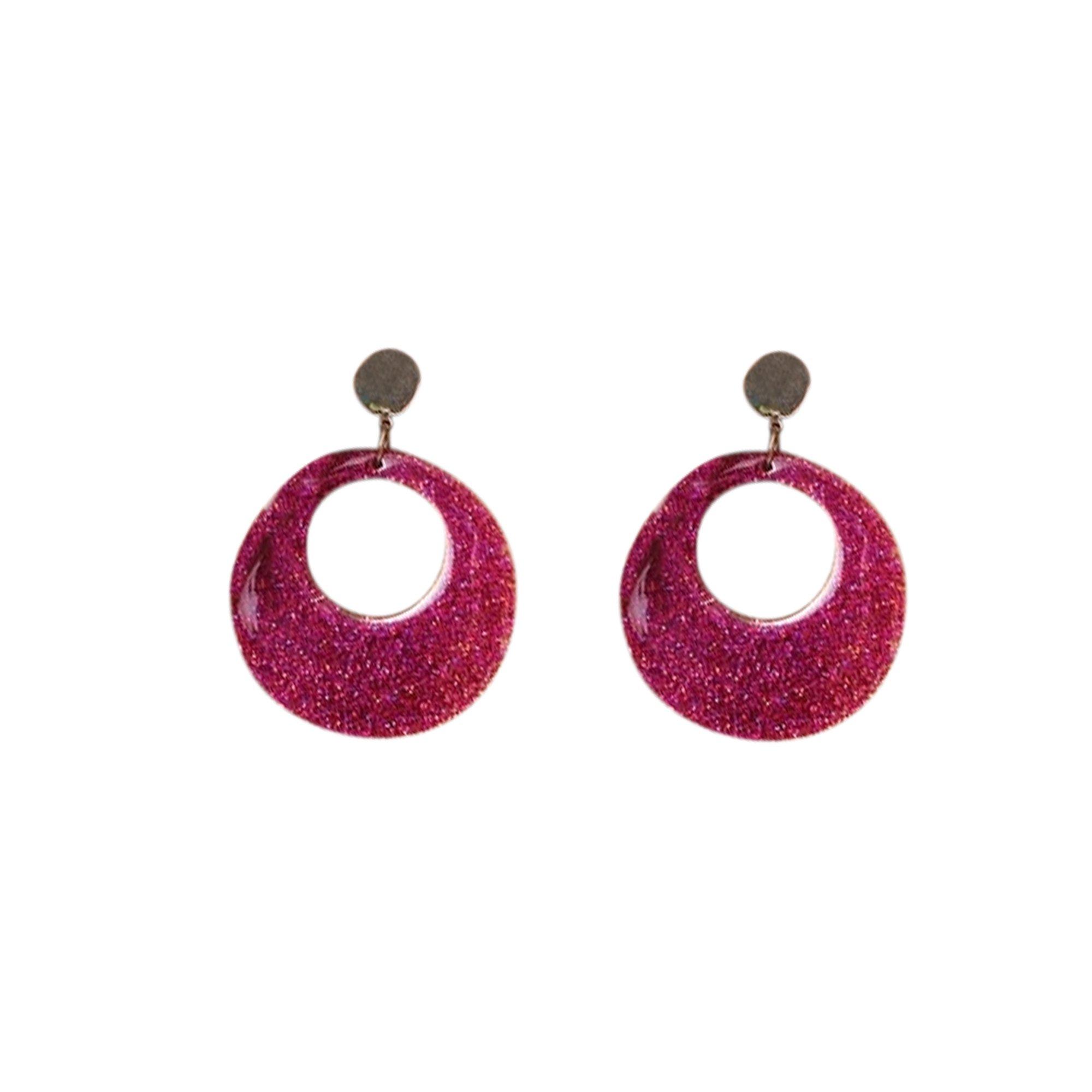 Image of MOD Glitter Clip On Ohrringe Pink