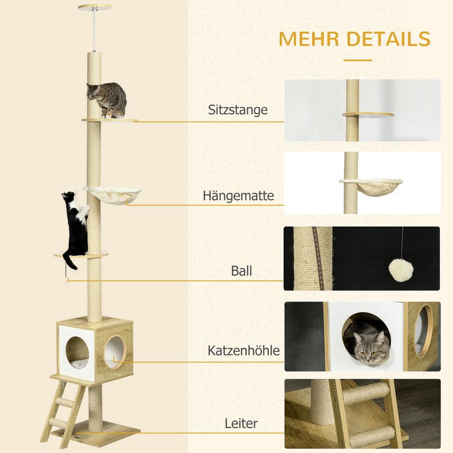 PawHut  Arbre à gratter 