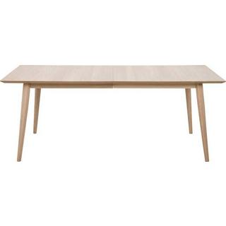 mutoni Table à manger Stavanger Blanc pigmenté (facultatif avec rallonge)  