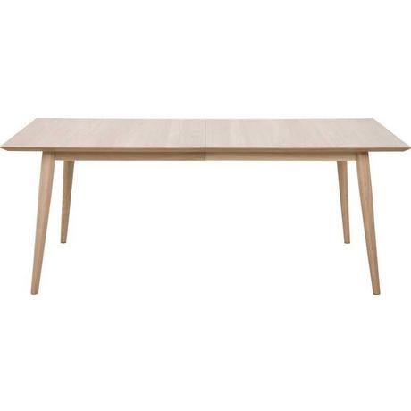 mutoni Table à manger Stavanger Blanc pigmenté (facultatif avec rallonge)  