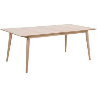 mutoni Table à manger Stavanger Blanc pigmenté (facultatif avec rallonge)  