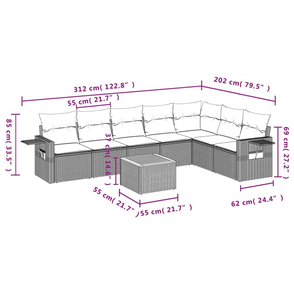 VidaXL Garten sofagarnitur poly-rattan  