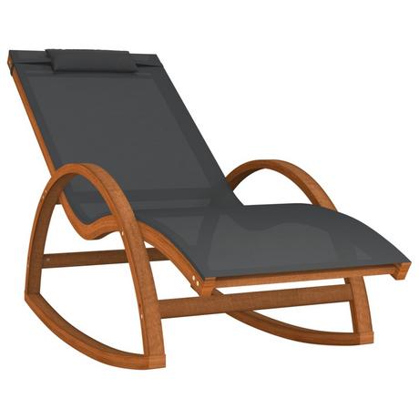 VidaXL Chaise berçante tissu  