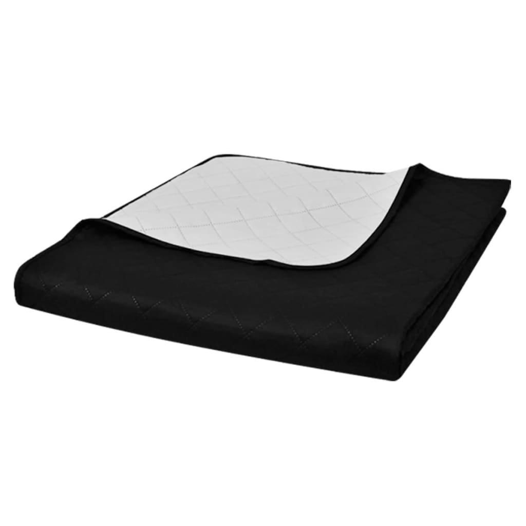 Image of Tagesdecke Baumwolle Unisex Schwarz 240X220CM
