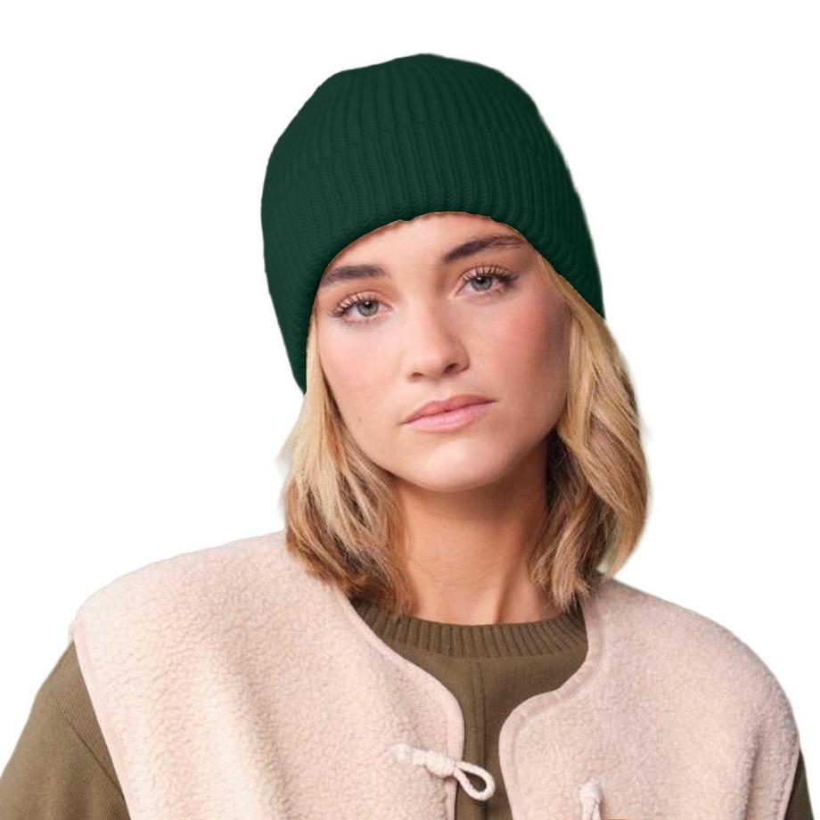 Beechfield Bonnet en maille côtelée  