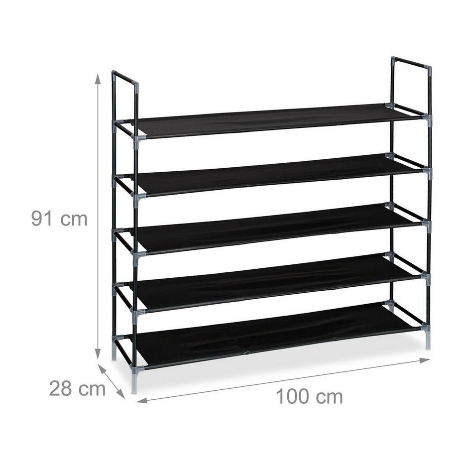 Northix Ripiano per scarpe con ripiani in tessuto da 1 m  