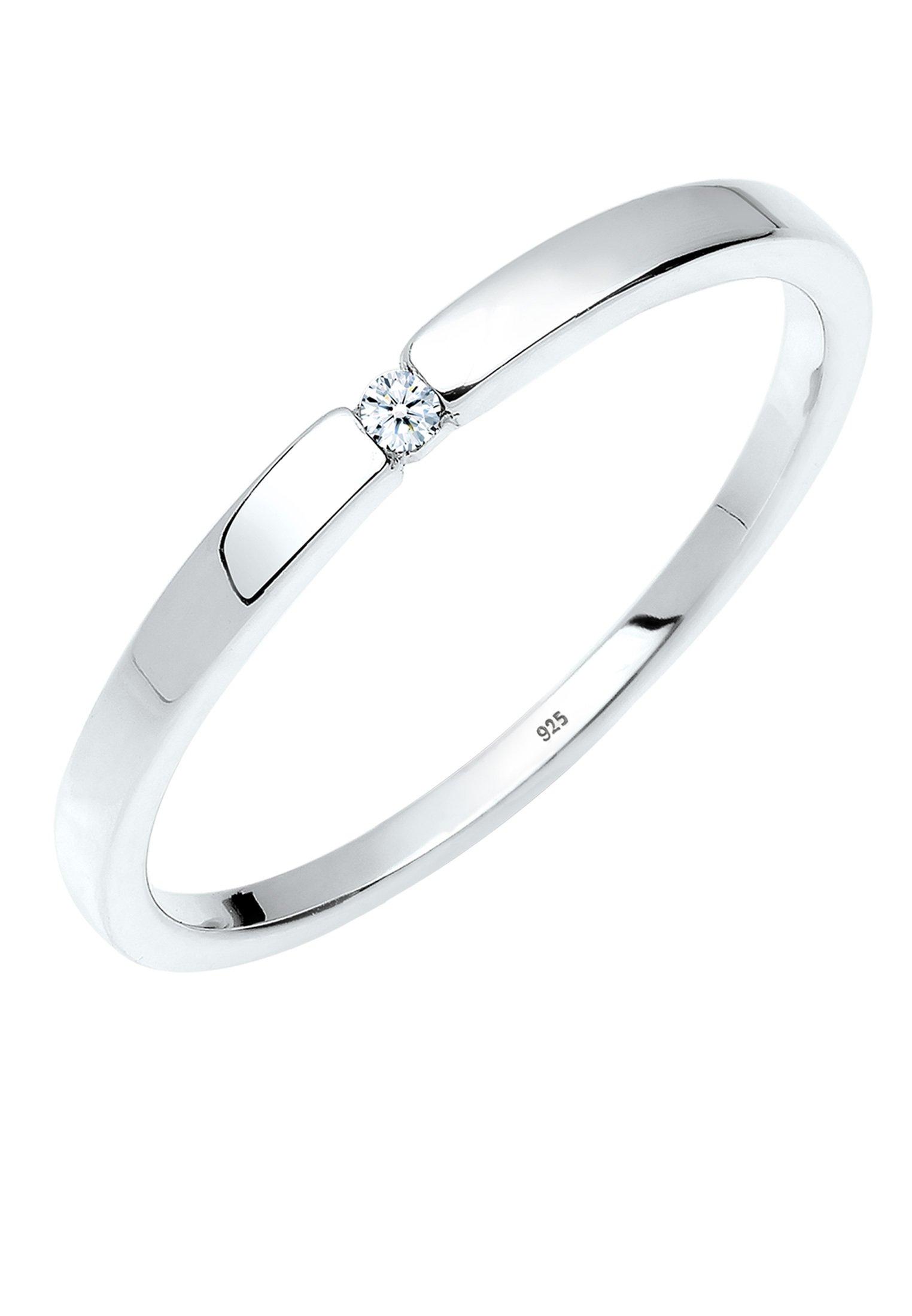 Image of Ring Verlobungsring Klassiker Diamant (0.015 Ct.) Damen Weiss 56mm